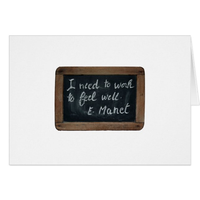 Ardoise 07 Manet's Quote Card (Vorderseite (Horizontal))