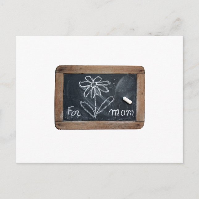 Ardoise 10 Blume für Mama Postkarte (Vorderseite)
