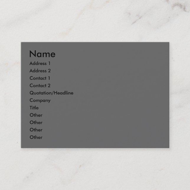 Ardoise Artist's Quotes Dagas-Visitenkarten Visitenkarte (Vorderseite)