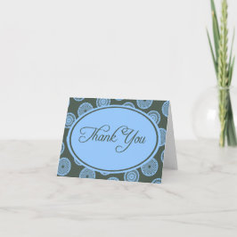 Ardoise et Carte de remerciements bleue