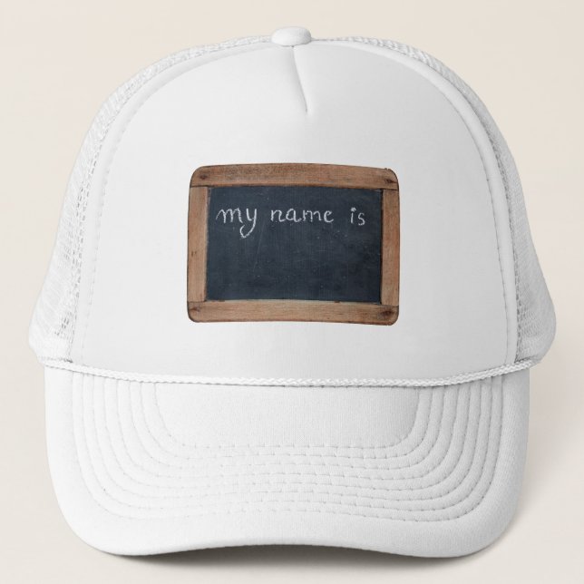 Ardoise - Mein Name ist... Personalizable Hat Truckerkappe (Vorderseite)