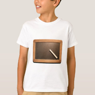 Ardoise Vintag School Slate with Chalk Kids W T-Sh T-Shirt