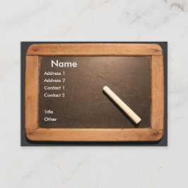 Ardoise Vintager Schulschiefer mit Kreide-Geschäft Visitenkarte