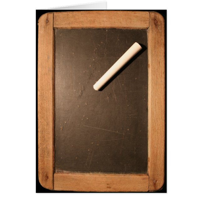 Ardoise Vintager Schulschiefer mit Kreideg-Karte (Vorne)