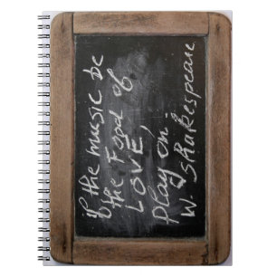 Ardoise W. Shakespeare's Quote Notebook Notizblock