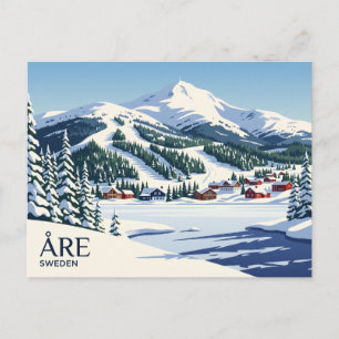 Åre Skigebiet Schweden Postkarte