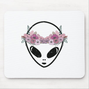 Area-51 Blume Crown Alien Head Easy Martian Hallo Mousepad