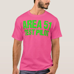 Area 51 Test Pilot Retro Halloween Kostüm Roswell T-Shirt
