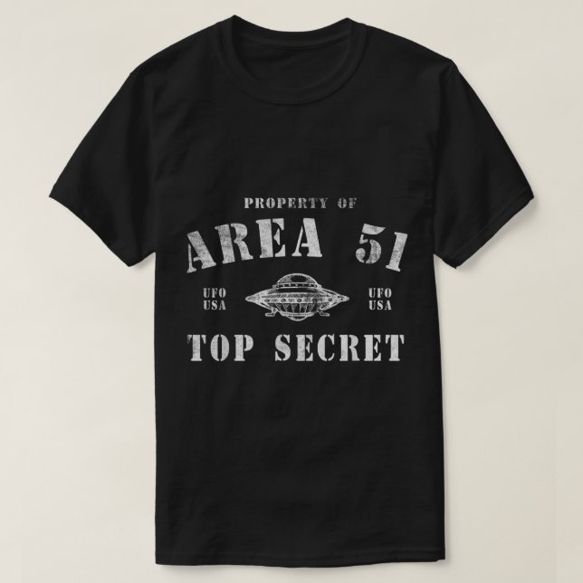 Area 51 Top Secret UFO Design (Design vorne)