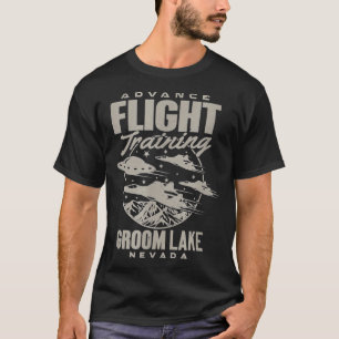 Area 51 Ufo Groom Lake Fortgeschrittenes Flugtrain T-Shirt
