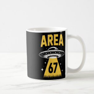 Area 67 Lustiges Ufo Raumschiff 6 7 Alien Thema Kaffeetasse