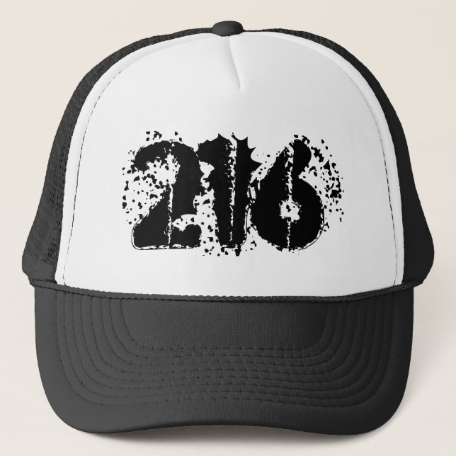 Area Code 216 (Cleveland) Trucker Hat Truckerkappe (Vorderseite)