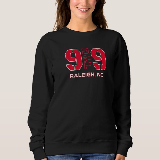 Area Code 919 Raleigh North Carolina  NC GPS Coord Sweatshirt (Vorderseite)