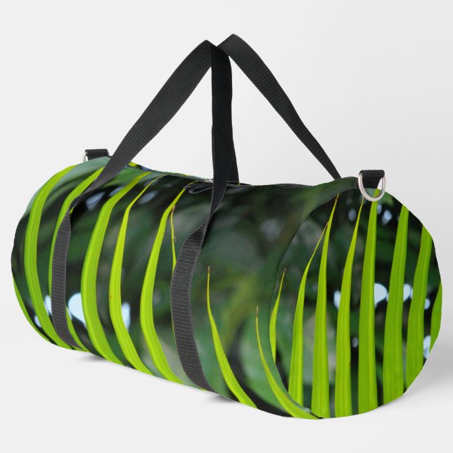 Areca Palm Frond Duffle Bag (Linke Ecke)
