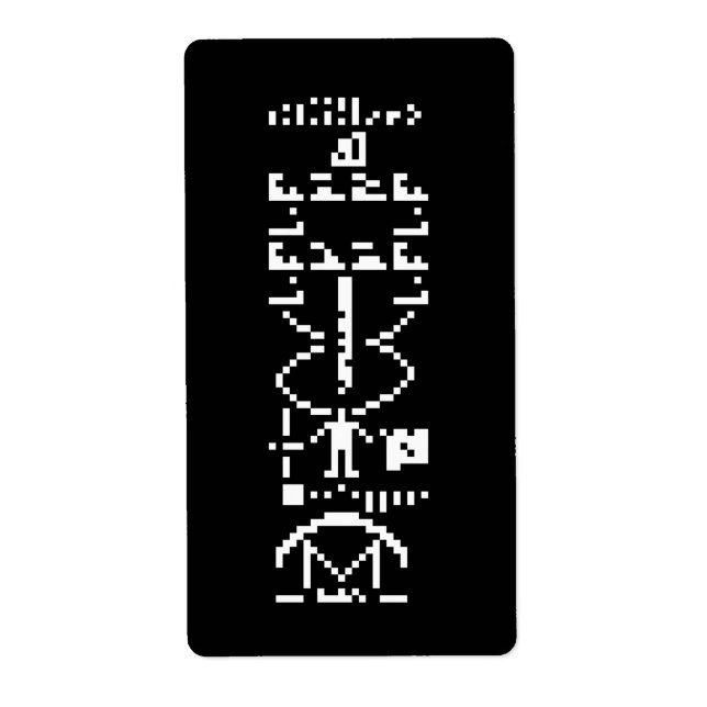 Arecibo Binary Message 1974 (Vorne)