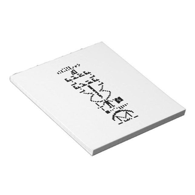 Arecibo Binary Message 1974 Notizblock (angewinkelt)