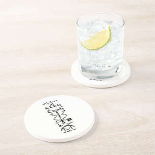 Arecibo Binary Message 1974 Sandstein Untersetzer