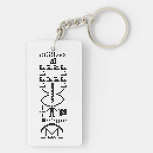 Arecibo Binary Message 1974 Schlüsselanhänger