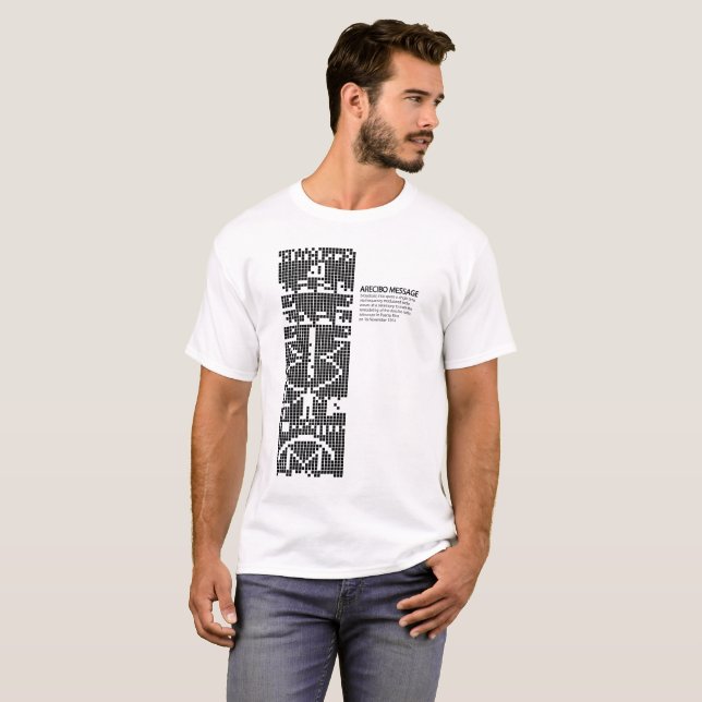 Arecibo message: space: science T-Shirt (Vorne ganz)