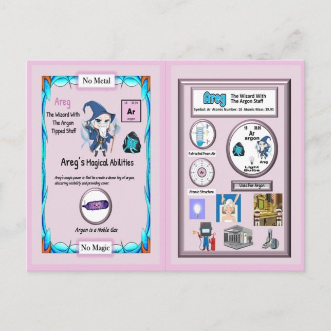 Areg - Assistent Argon Postkarte (Vorderseite)