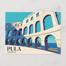 Arena von Pula Kroatien Postkarte