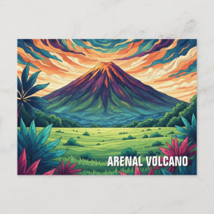 Arenal-Vulkan Costa Rica Reise Postkarte