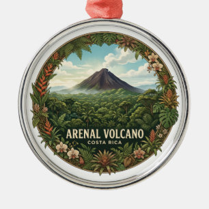 Arenal-Vulkan La Fortuna Costa Rica Ornament Aus Metall