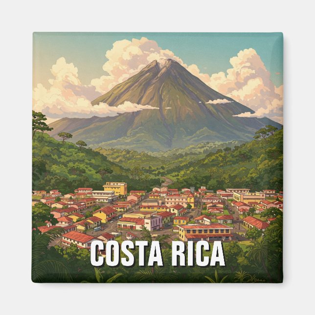 Arenal Vulkan La Fortuna Costra Rica Magnet (Vorne)
