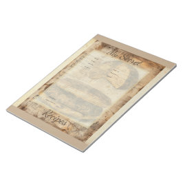 Arepa Bread Ephemera Collage Art Notizblock