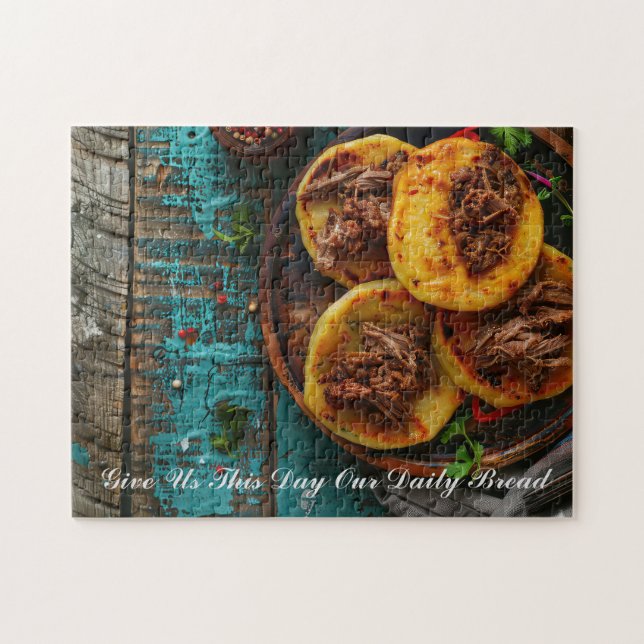 Arepa Brot mit Personalisierten Gebetswörtern (Horizontal)