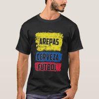 Arepas Cerveza Futbol kolumbianische Flagge Notfal