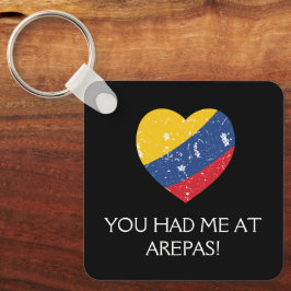 Arepas Funny Zitat kolumbianisches Essen Schlüsselanhänger