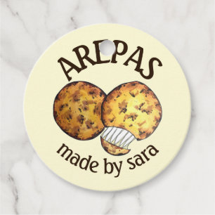 Arepas Maiskuchen aus hausgemachtem Käse Geschenkanhänger