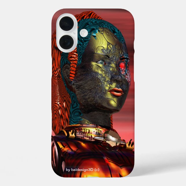 ARES - CYBORG iPhone 16 PLUS HÜLLE (Rückseite)