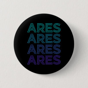 Ares Gott Krieg Antike griechische Mythologie Retr Button