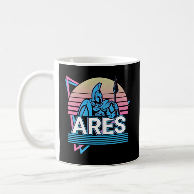 Ares Griechischer Gott Krieg Kaffeetasse (Links)