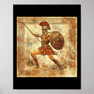 Ares Griechischer Krieger Gott Antike Griechenland Poster