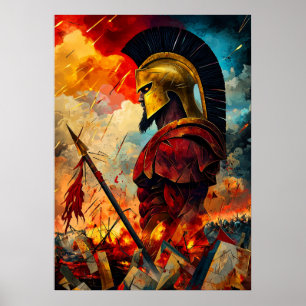 Ares - Kubistischer Minimalistischer Legende - Got Poster