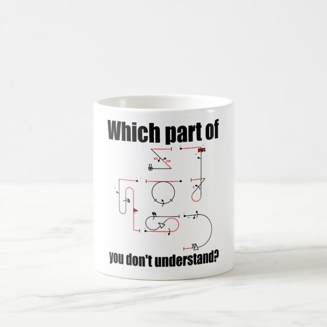 Aresti Symbol Aerobatic Pilot Flugmanöver Kaffeetasse (Mittel)