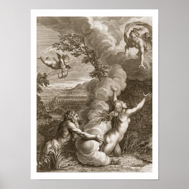 Arethusa, verfolgt von Alpheus und verwandelt sich Poster (Vorne)