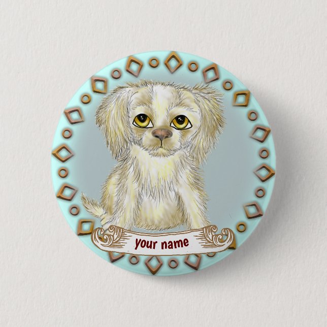 Arfy Hund  Button (Vorderseite)