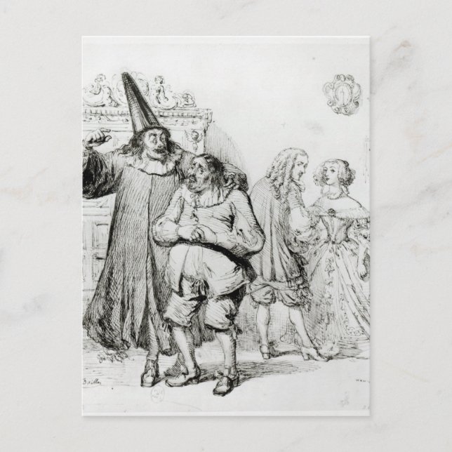 Argan und Monsieur Purgon Postkarte (Vorderseite)