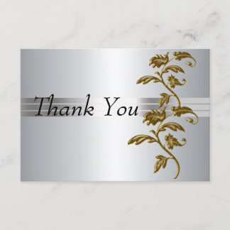 Argent carte de remerciements
