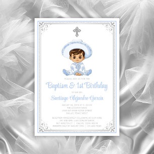 Argent Charro Baptême & Invitation Anniversaire
