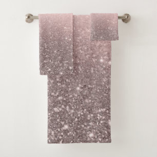 Argent et rose blush pailleté scintillant glamour