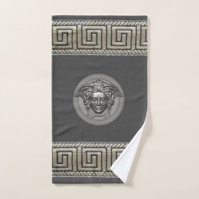 Argent Gorgon - Medusa Guest / Cadeau (Serviette à main)