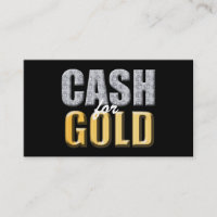 Argent liquide pour des cartes de visite d'or