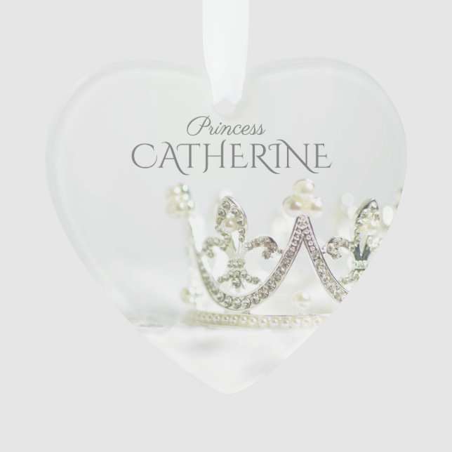 Argent princesse couronne ornement (devant)