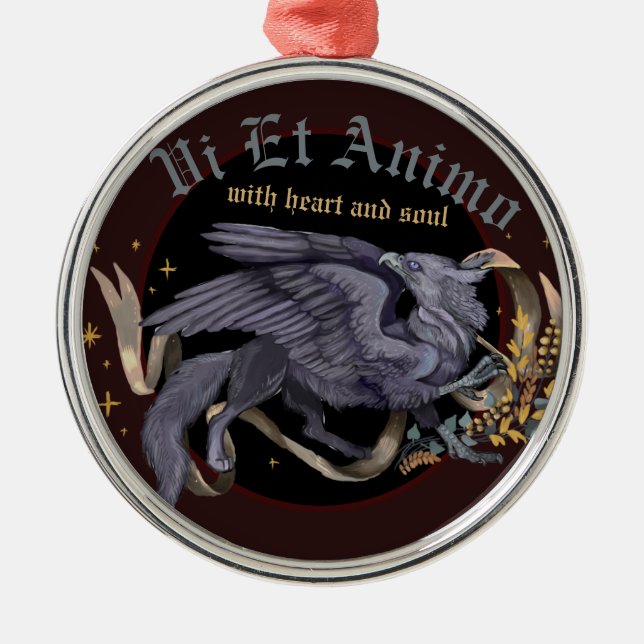 Argent Regal Griffin Ornement (Devant)