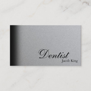 Argent simple de carte de visite d'orthodontiste